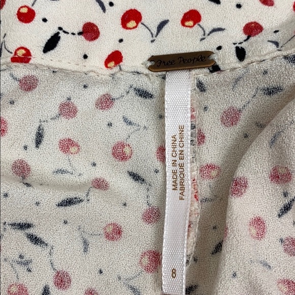 Free People Easy Peasy Printed Wide Leg Pant 8 New - Picture 3 of 5